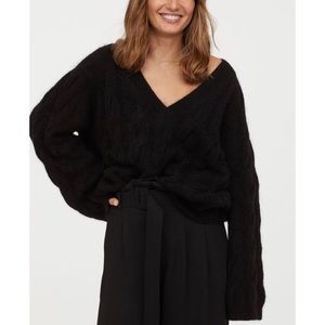 H&M Premium Cable Knit Wool Blend Sweater